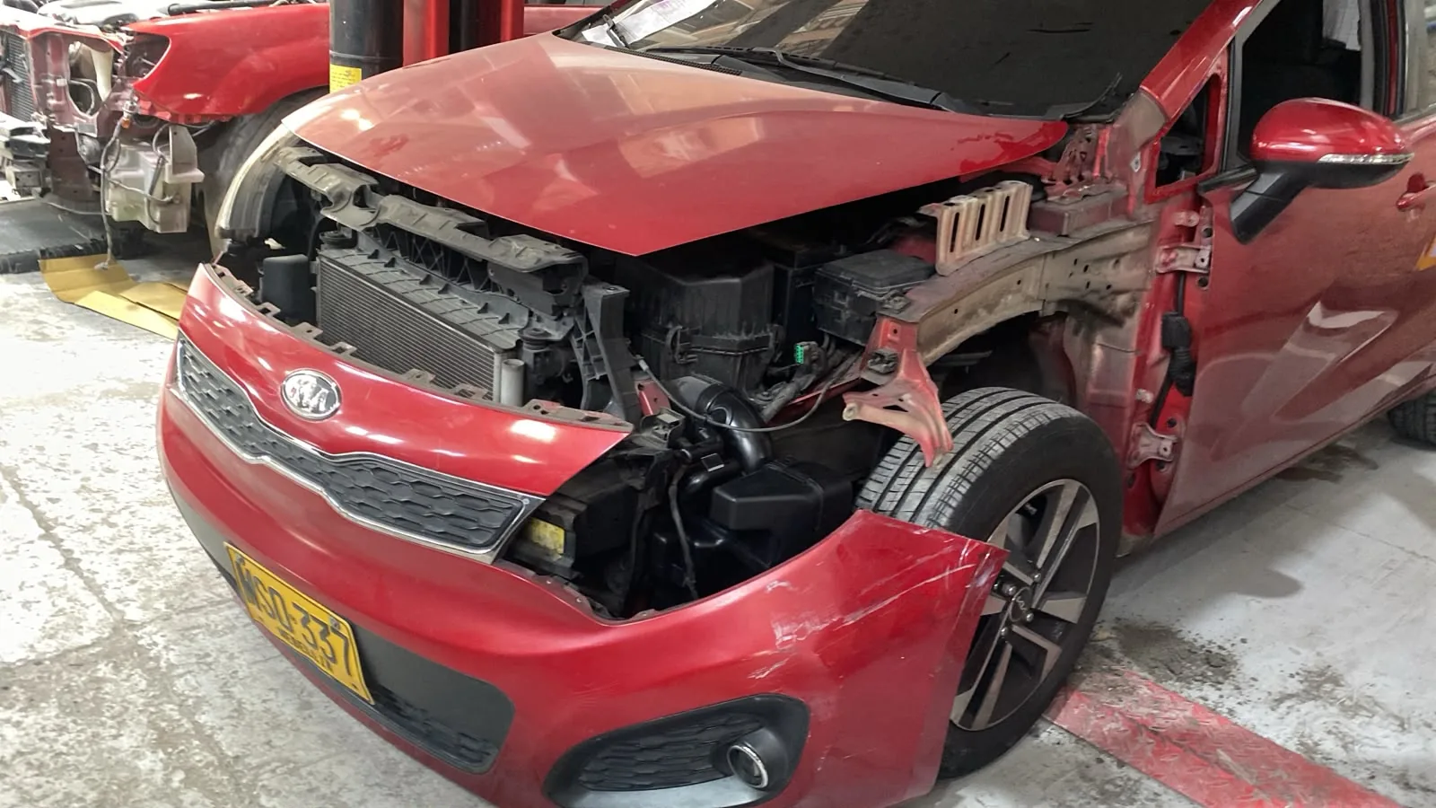 Proceso de reparación automotriz